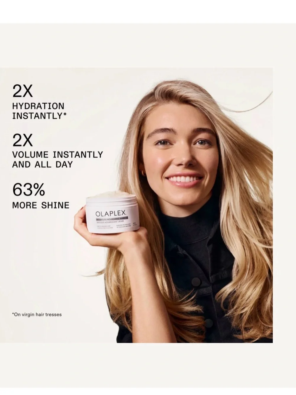 OLAPLEX White Weightless Nourishing Mask for Fine to Medium Hair